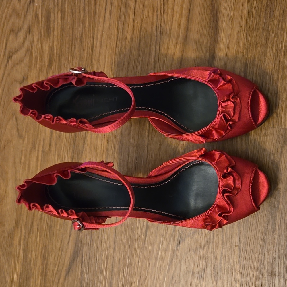 Pink Peep Toe Heels - Picture 11 of 16